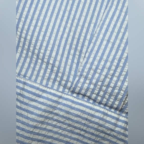 Ralph Lauren Seersucker Shirt Mens XL Blue White Striped Short Sleeve Pony $125 - Picture 7 of 8